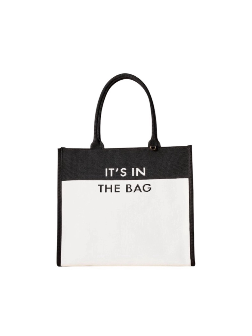 Kate Spade × Target "It's in the Bag" Colorblock Tote Black & White New